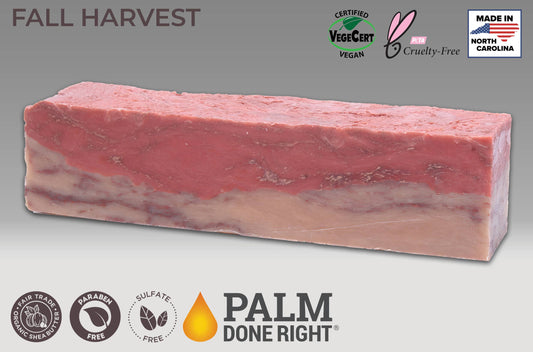 Fall Harvest Soap: Cut into 10-4.5 oz- 1" bars
