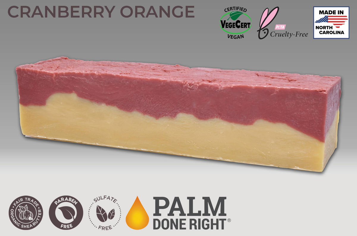 Cranberry Orange Soap: Uncut