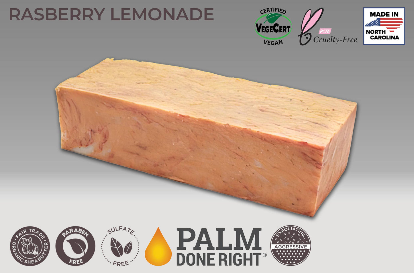 Raspberry Lemonade Soap: Uncut