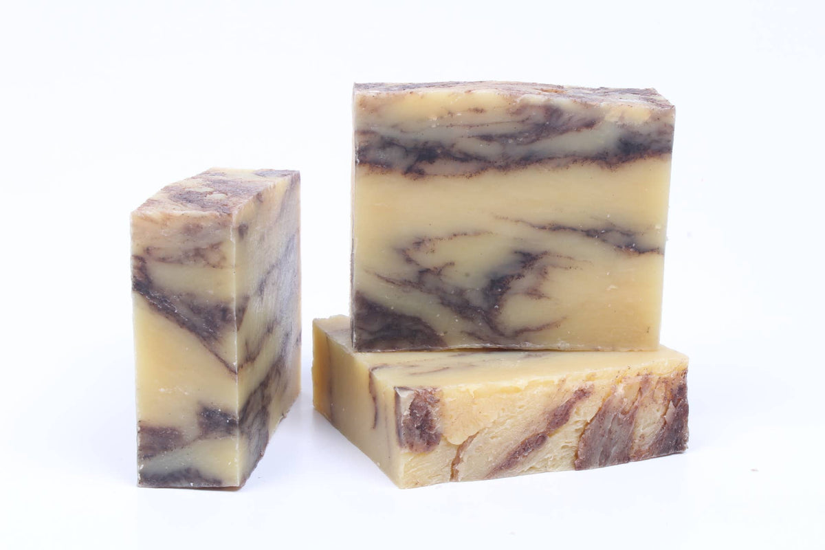 Burnt Orange Patchouli Soap: Uncut